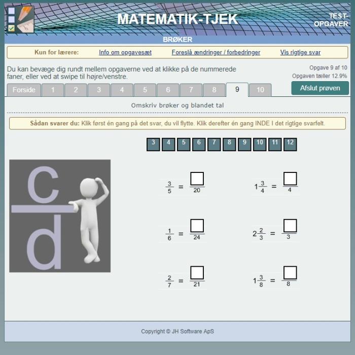 Matematik-Tjek - Netopgaver Matematik